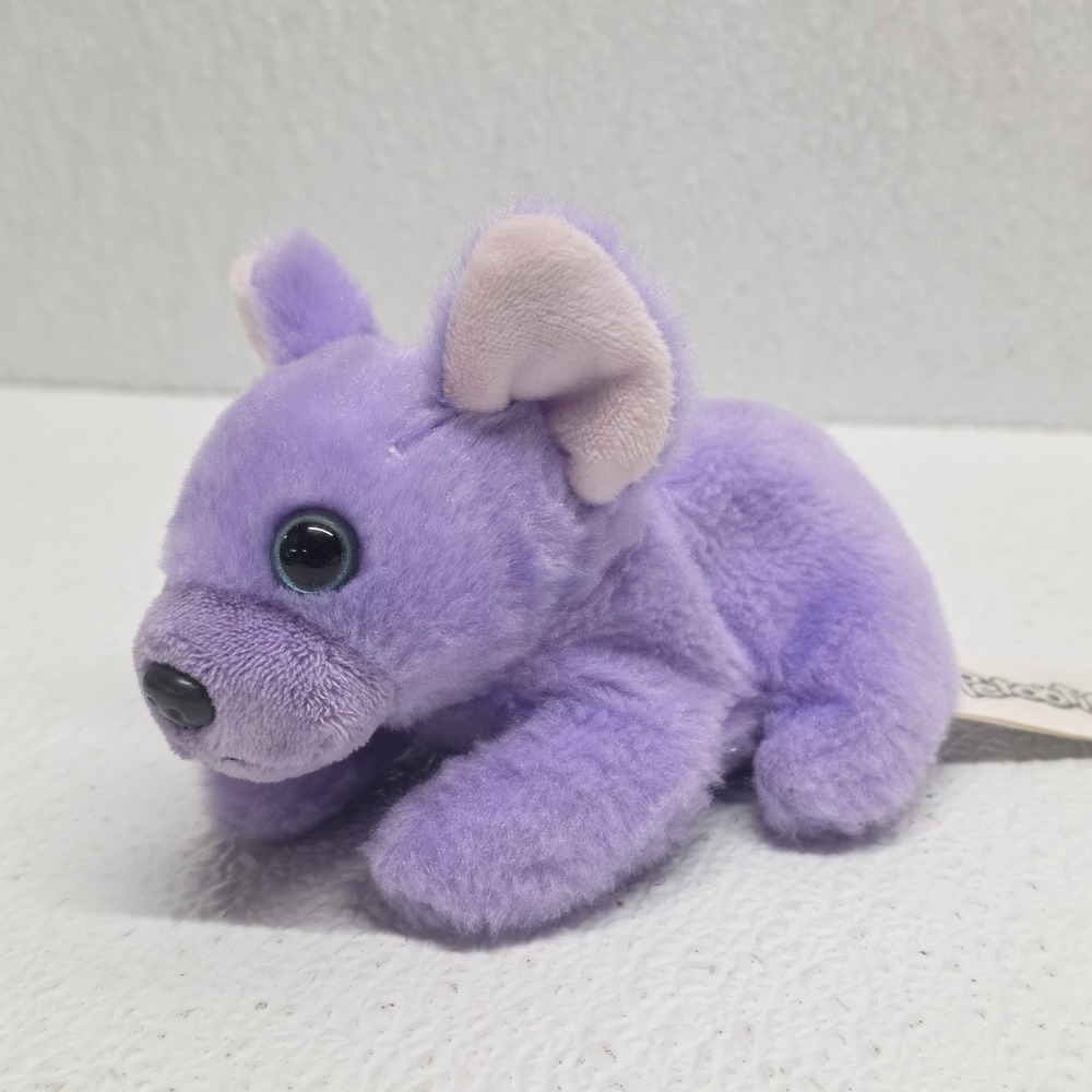 Rare Russ Petooties Pets Rainne Purple Dog Mini 5" Plush